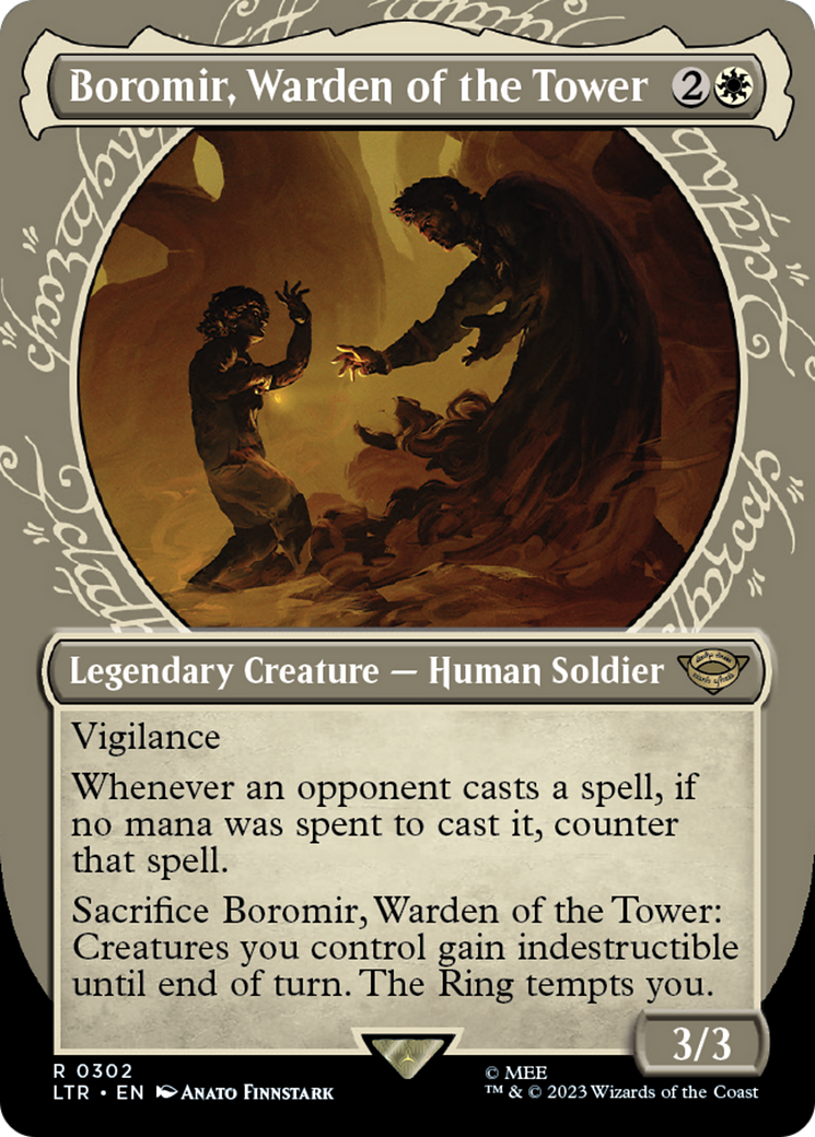 Boromir, Warden of the Tower (Showcase Ring Frame) [The Lord of the Rings: Tales of Middle-Earth] [Foil]