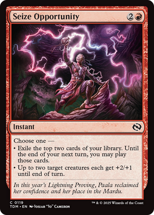 Seize Opportunity [Tarkir: Dragonstorm] [Foil]