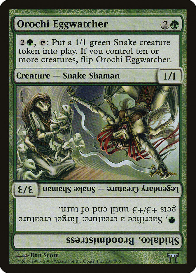 Orochi Eggwatcher // Shidako, Broodmistress [Champions of Kamigawa] [Foil]