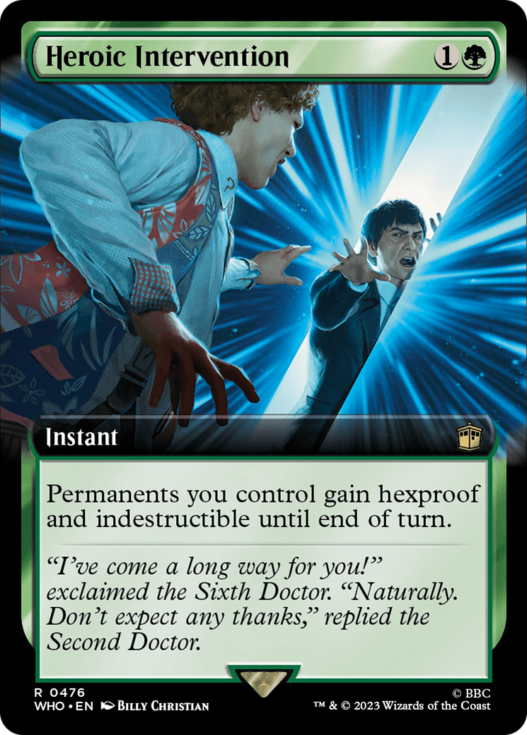 Heroic Intervention (Extended Art) [Doctor Who] [Foil]