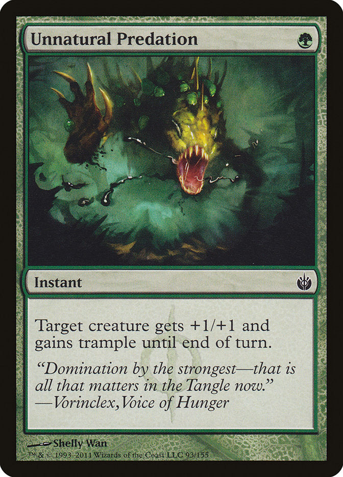 Unnatural Predation [Mirrodin Besieged] [Foil]