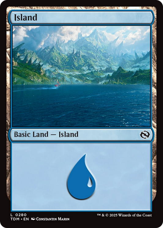 Island (0280) [Tarkir: Dragonstorm] [Foil]