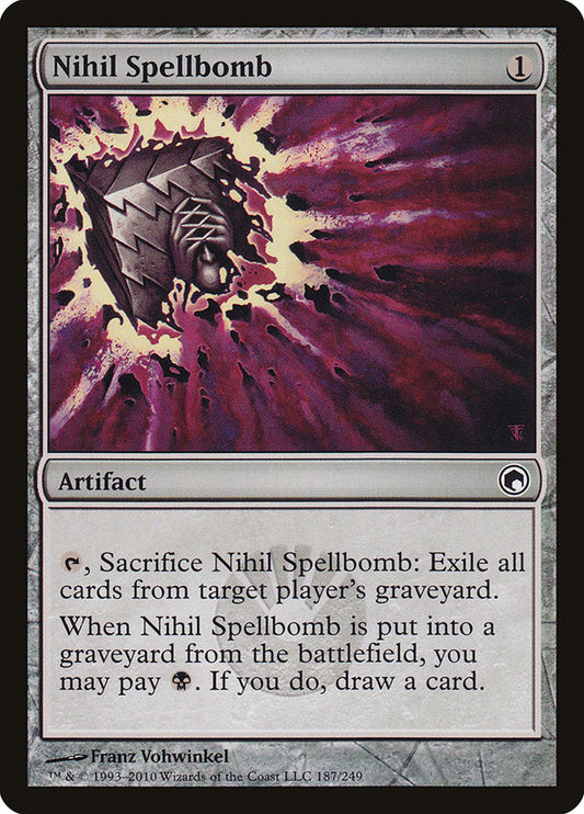 Nihil Spellbomb [Scars of Mirrodin] [Foil]