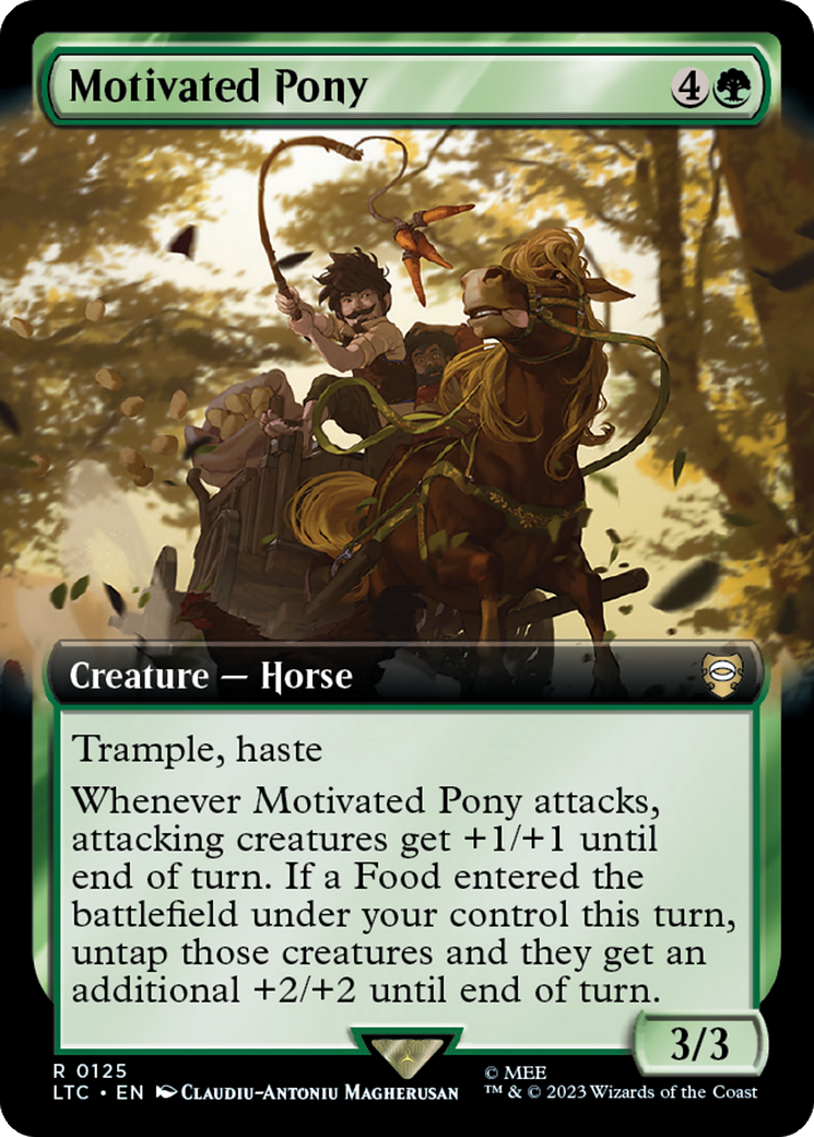 Motivated Pony (Extended Art) [The Lord of the Rings: Tales of Middle-Earth Commander] [Foil]