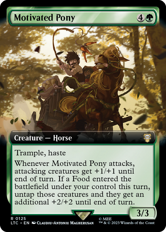 Motivated Pony (Extended Art) [The Lord of the Rings: Tales of Middle-Earth Commander] [Foil]