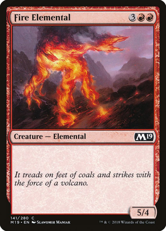 Fire Elemental [Core Set 2019] [Foil]