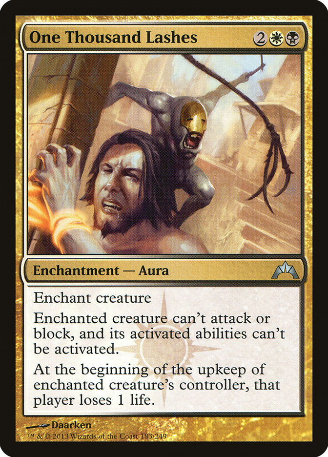 One Thousand Lashes [Gatecrash] [Foil]