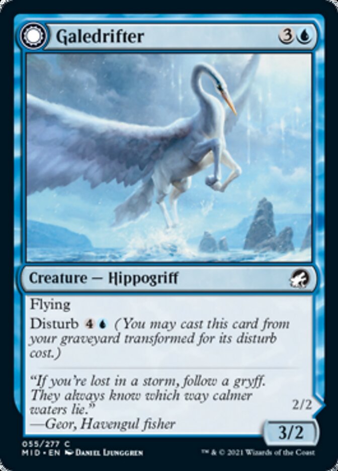 Galedrifter // Waildrifter [Innistrad: Midnight Hunt] [Foil]