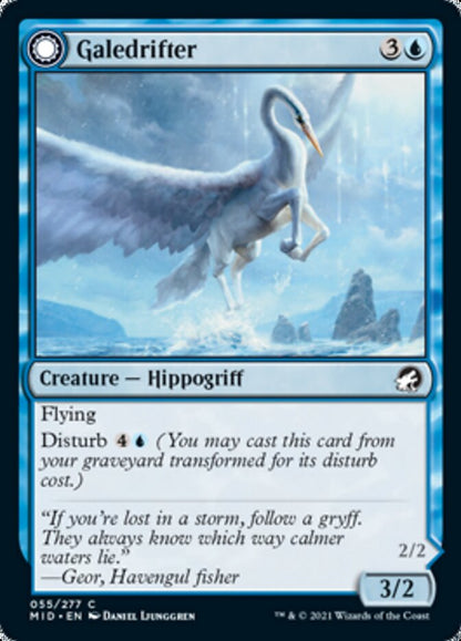 Galedrifter // Waildrifter [Innistrad: Midnight Hunt] [Foil]