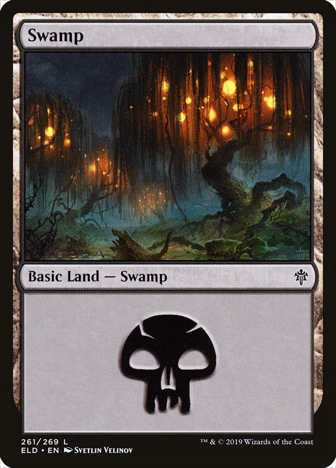 Swamp (261) [Throne of Eldraine] [Foil]