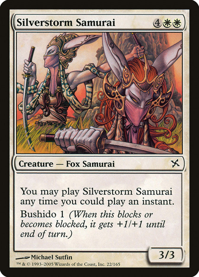 Silverstorm Samurai [Betrayers of Kamigawa] [Foil]