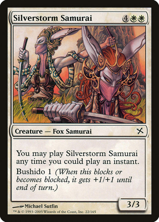 Silverstorm Samurai [Betrayers of Kamigawa] [Foil]