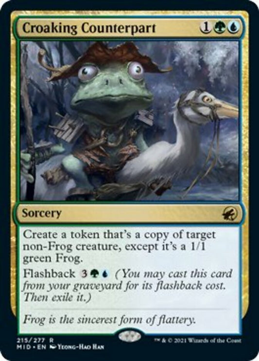 Croaking Counterpart [Innistrad: Midnight Hunt] [Foil]