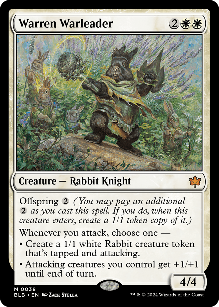 Warren Warleader [Bloomburrow] [Foil]