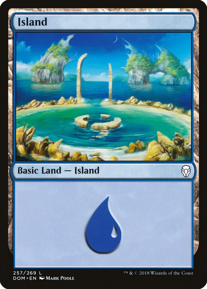Island (257) [Dominaria] [Foil]