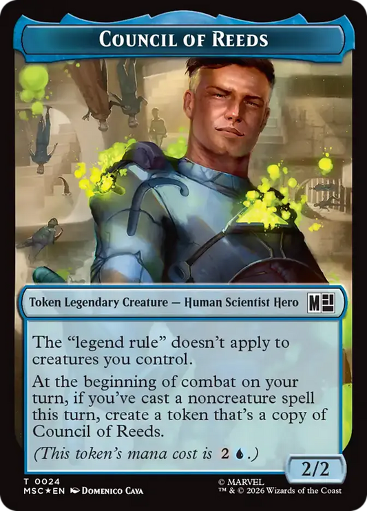Council of Reeds // Construct Double-Sided Token [Marvel Super Heroes Commander]