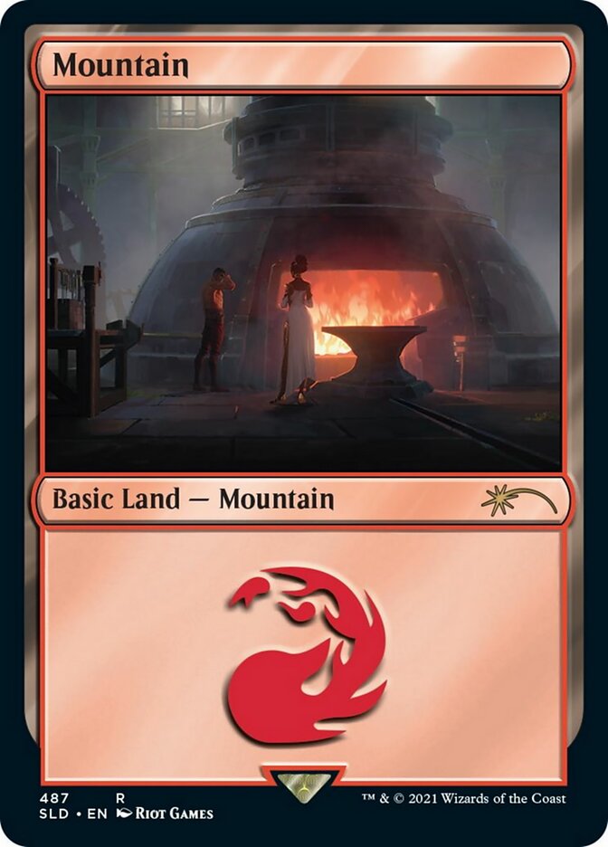 Mountain (487) [Secret Lair Drop Series] [Foil]