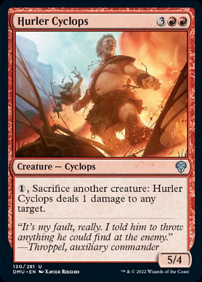 Hurler Cyclops [Dominaria United] [Foil]