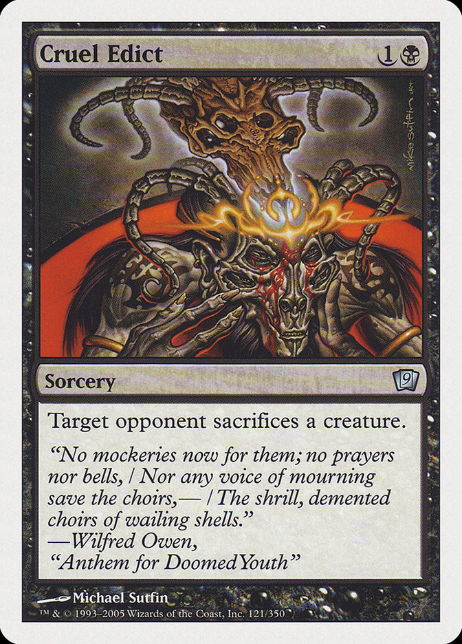 Cruel Edict [Ninth Edition] [Foil]