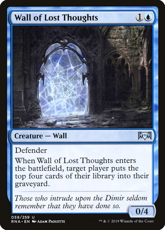 Wall of Lost Thoughts [Ravnica Allegiance] [Foil]