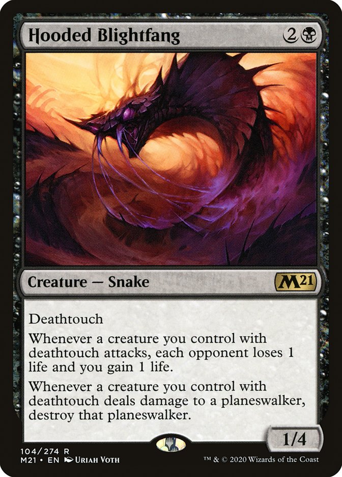 Hooded Blightfang [Core Set 2021] [Foil]