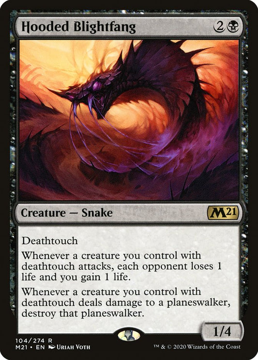 Hooded Blightfang [Core Set 2021] [Foil]