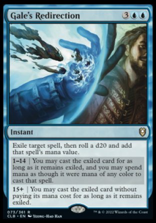 Gale's Redirection [Commander Legends: Battle for Baldur's Gate] [Foil]