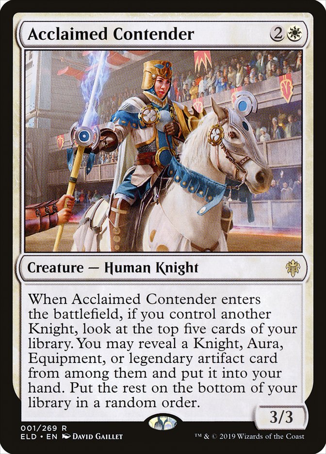 Acclaimed Contender [Throne of Eldraine] [Foil]