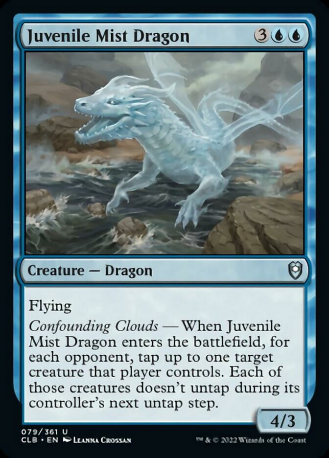 Juvenile Mist Dragon [Commander Legends: Battle for Baldur's Gate] [Foil]