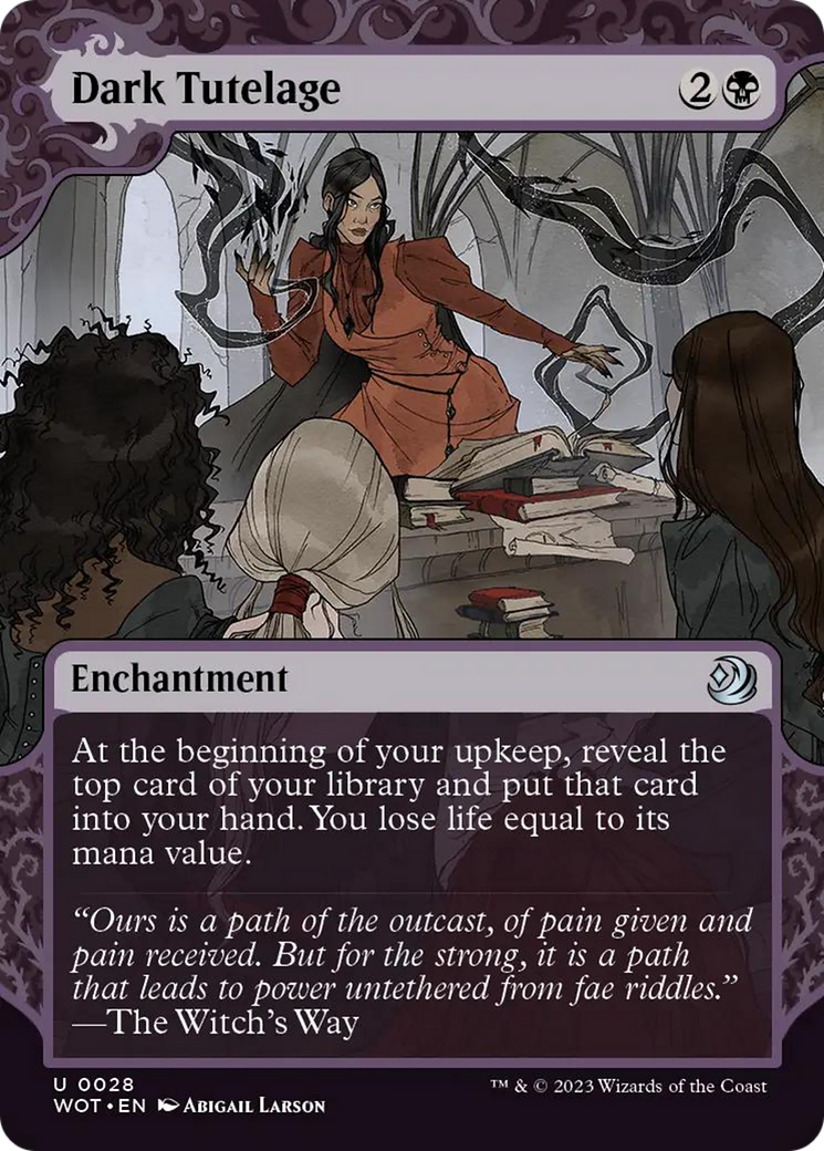 Dark Tutelage [Wilds of Eldraine: Enchanting Tales] [Foil]
