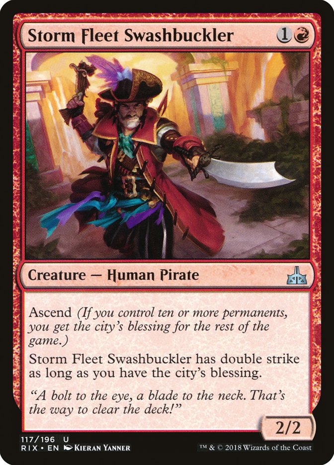 Storm Fleet Swashbuckler [Rivals of Ixalan] [Foil]