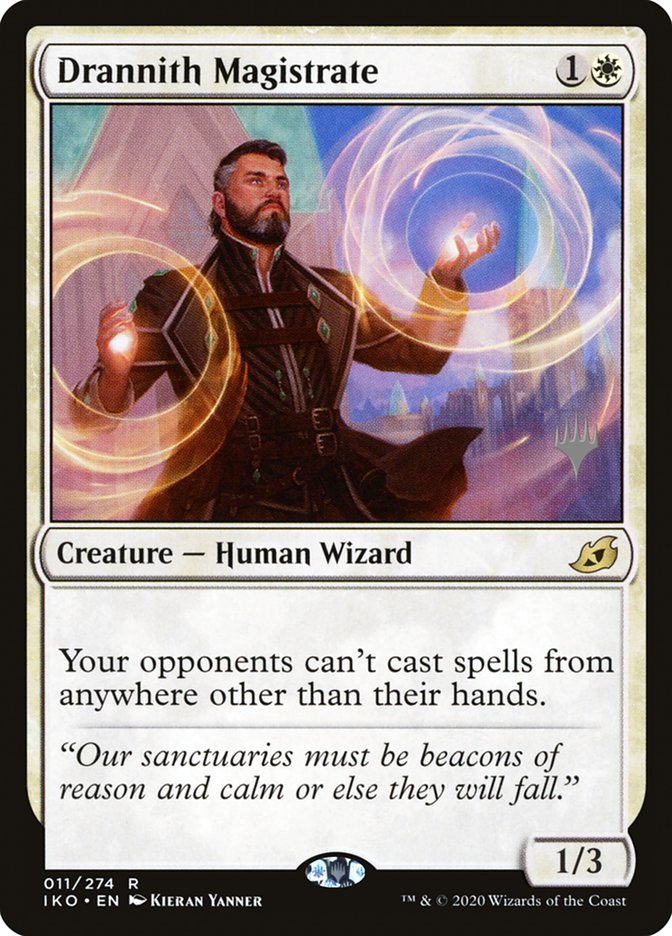 Drannith Magistrate (Promo Pack) [Ikoria: Lair of Behemoths Promos] [Foil]