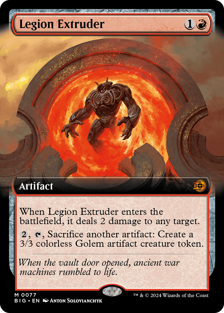 Legion Extruder (Extended Art) [Outlaws of Thunder Junction: The Big Score] [Foil]