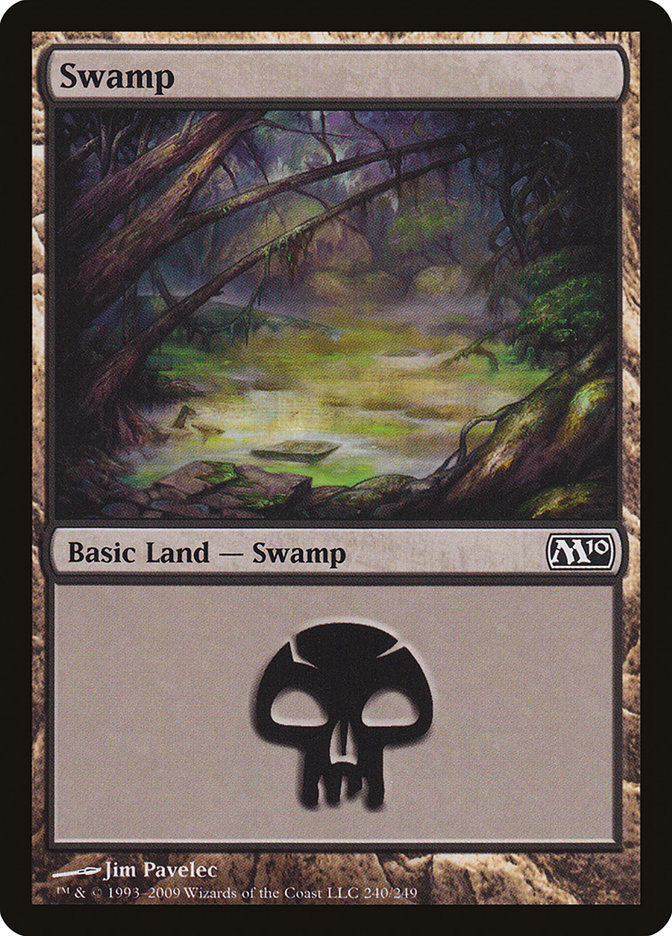Swamp (240) [Core Set 2010] [Foil]