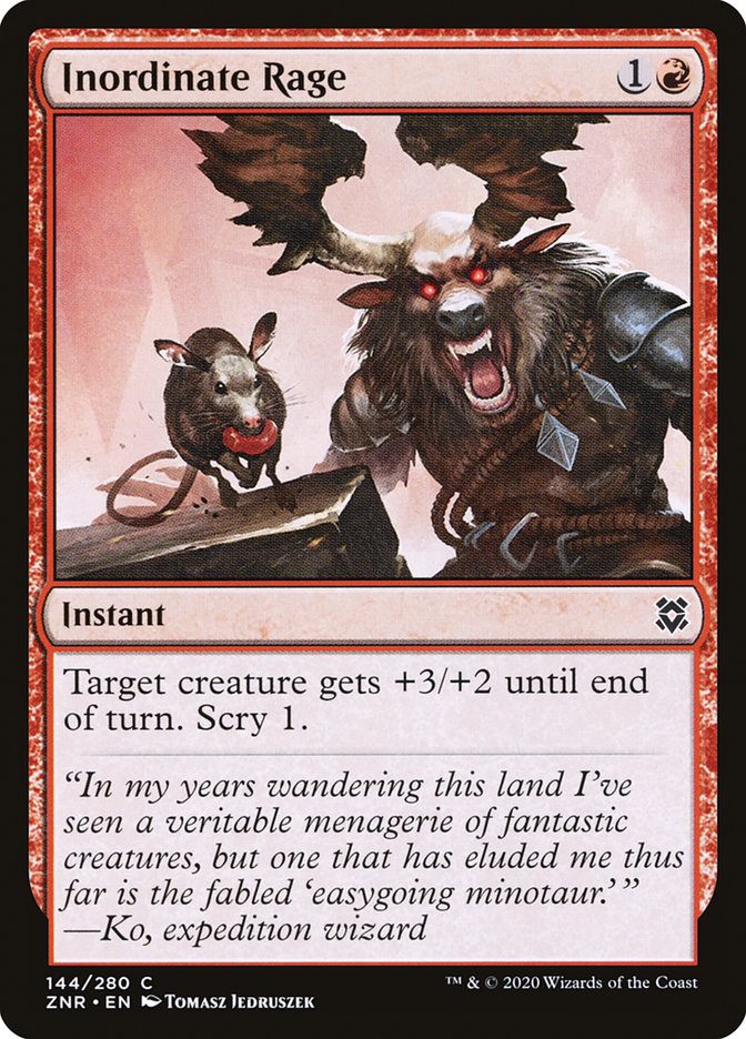 Inordinate Rage [Zendikar Rising] [Foil]