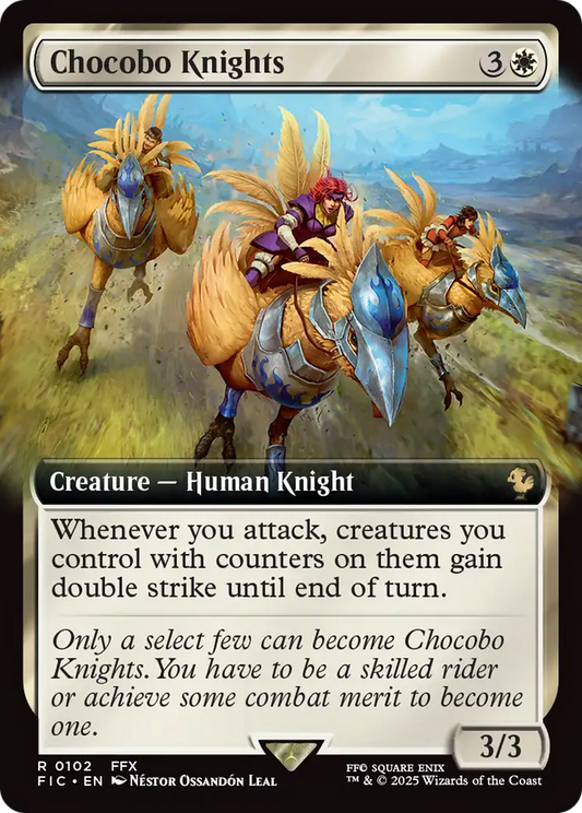 Chocobo Knights (Extended Art) [FINAL FANTASY Commander] [Foil]