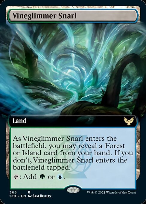 Vineglimmer Snarl (Extended Art) [Strixhaven: School of Mages] [Foil]