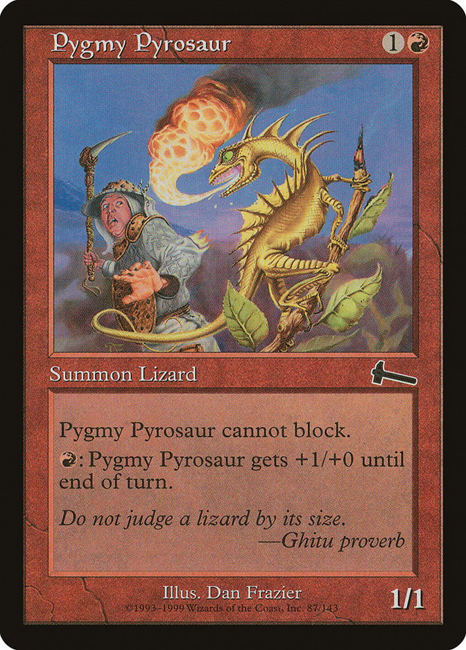 Pygmy Pyrosaur [Urza's Legacy] [Foil]