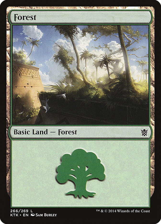 Forest (266) [Khans of Tarkir] [Foil]