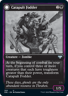Catapult Fodder // Catapult Captain [Innistrad: Double Feature] [Foil]