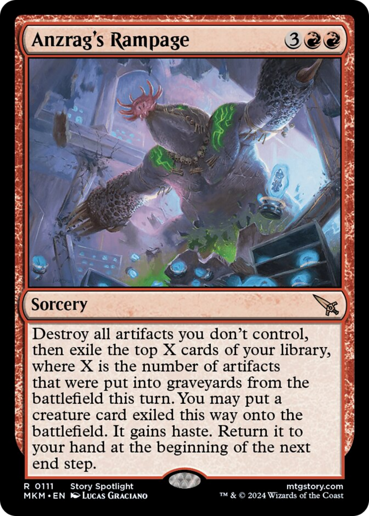 Anzrag's Rampage [Murders at Karlov Manor] [Foil]
