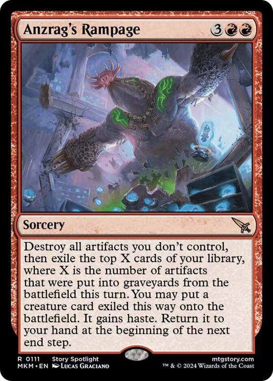 Anzrag's Rampage [Murders at Karlov Manor] [Foil]