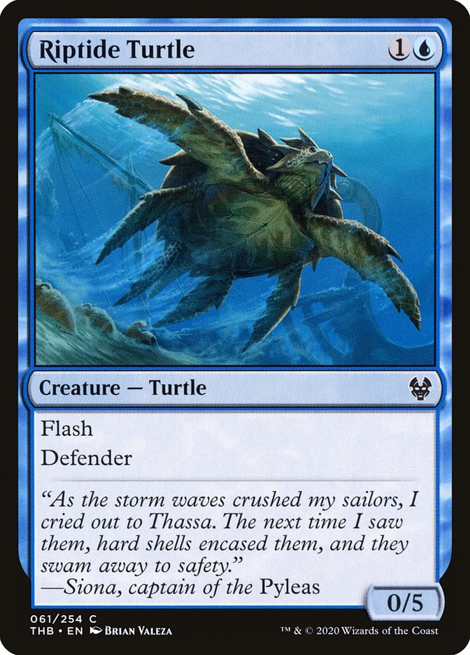 Riptide Turtle [Theros Beyond Death] [Foil]