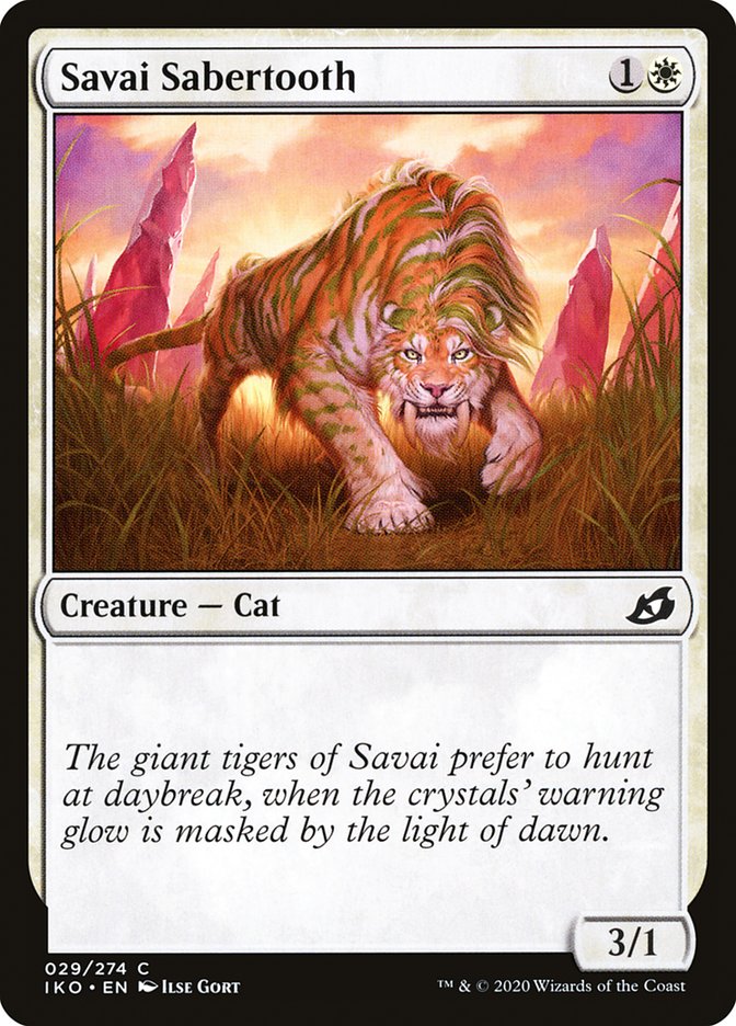 Savai Sabertooth [Ikoria: Lair of Behemoths] [Foil]