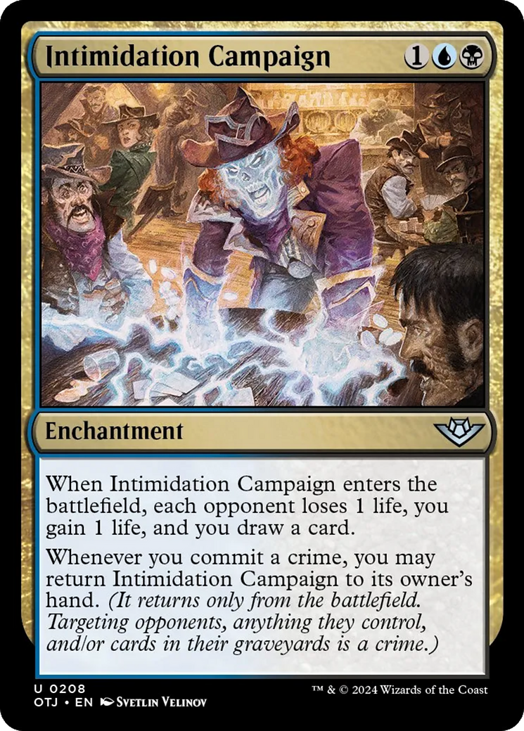Intimidation Campaign [Outlaws of Thunder Junction] [Foil]