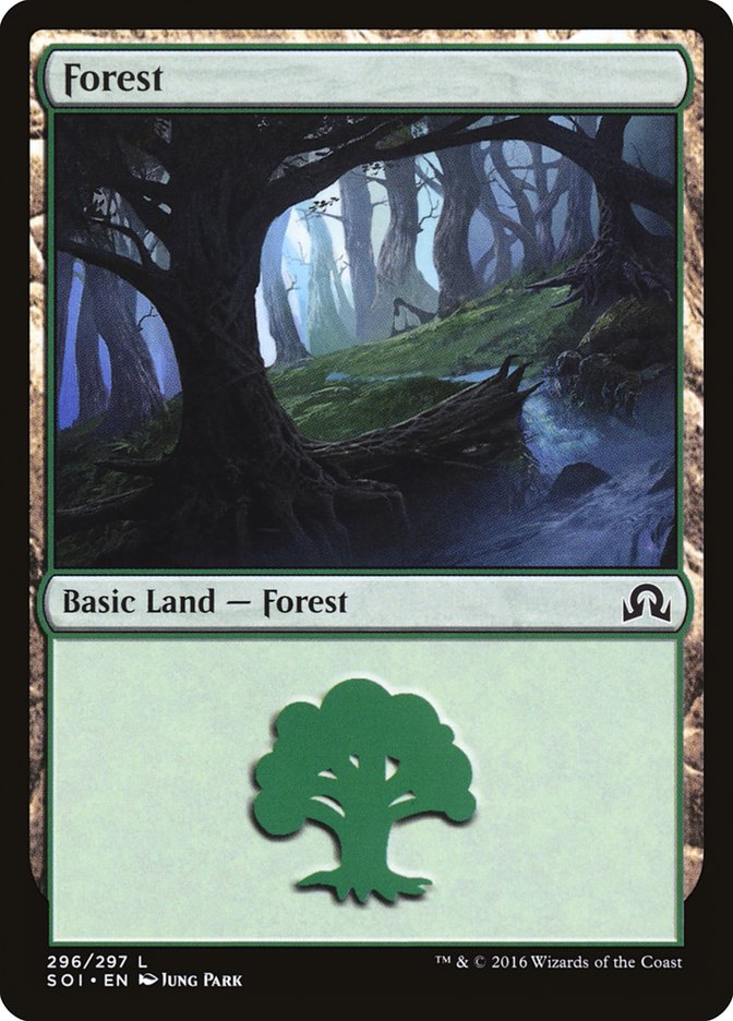 Forest (296) [Shadows over Innistrad] [Foil]