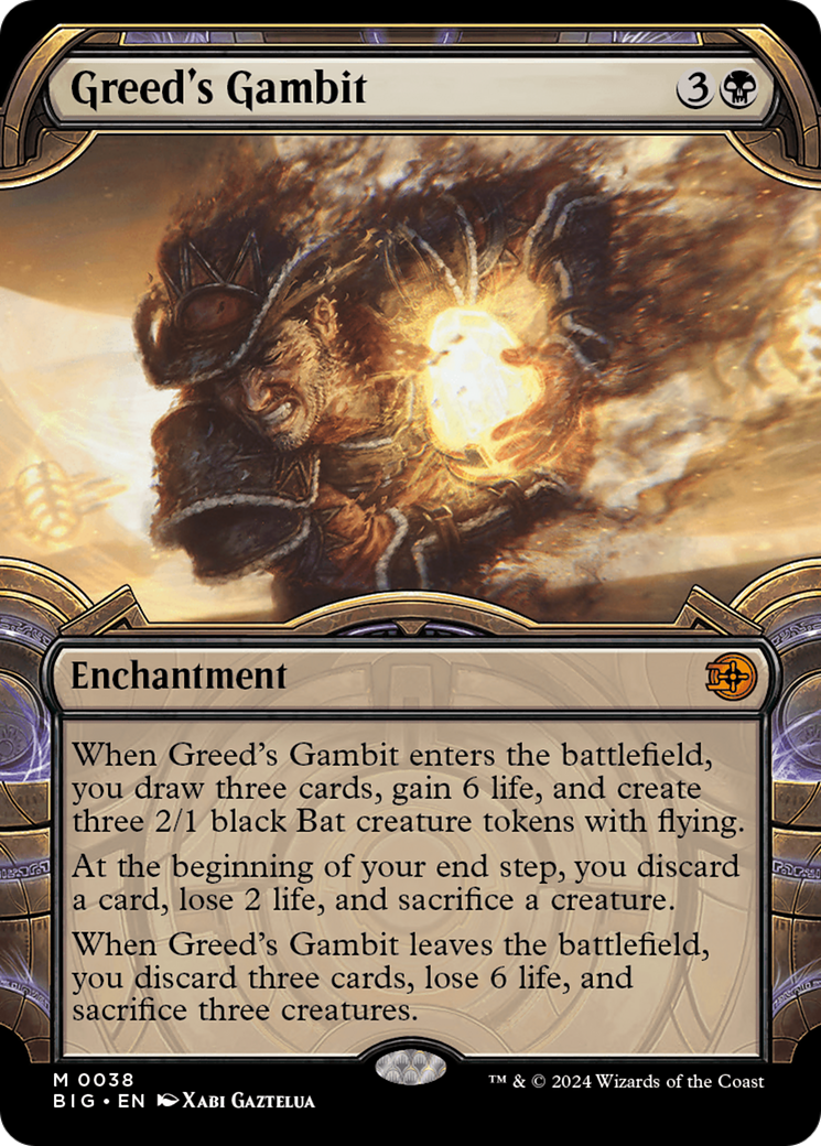 Greed's Gambit (Showcase) [Outlaws of Thunder Junction: The Big Score] [Foil]