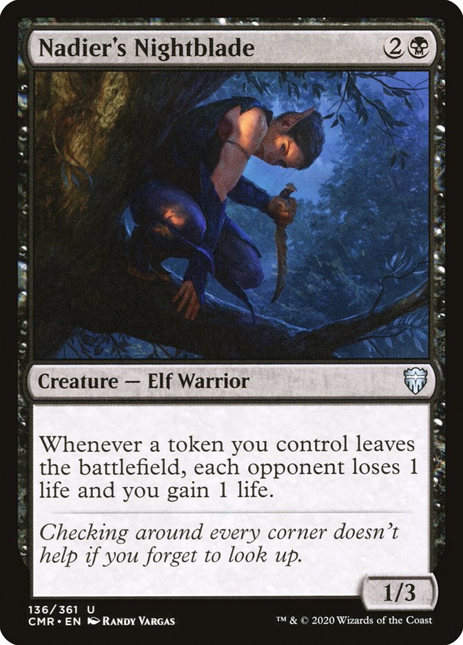 Nadier's Nightblade [Commander Legends] [Foil]