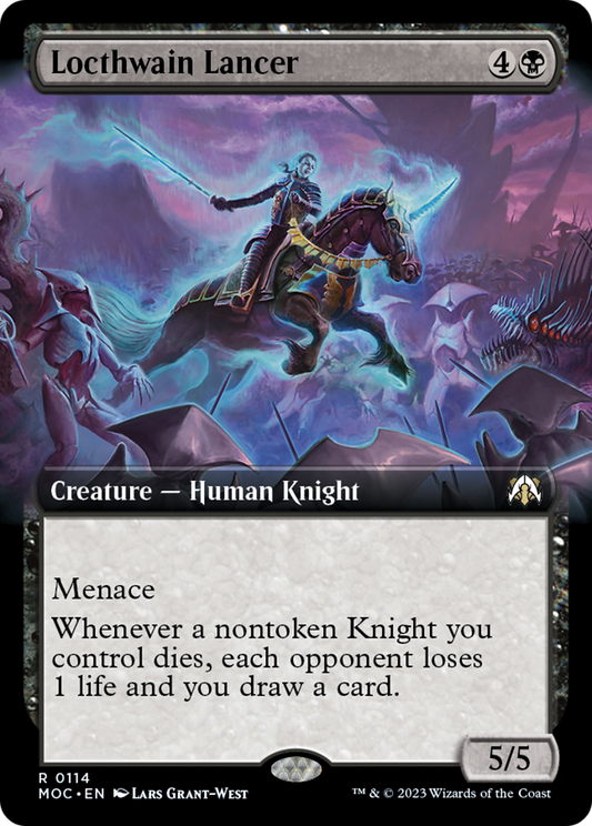 Locthwain Lancer (Extended Art) [March of the Machine Commander] [Foil]