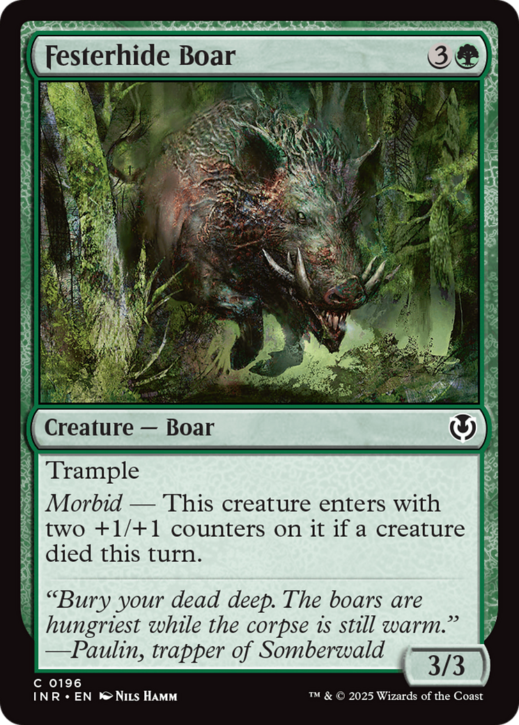 Festerhide Boar [Innistrad Remastered] [Foil]